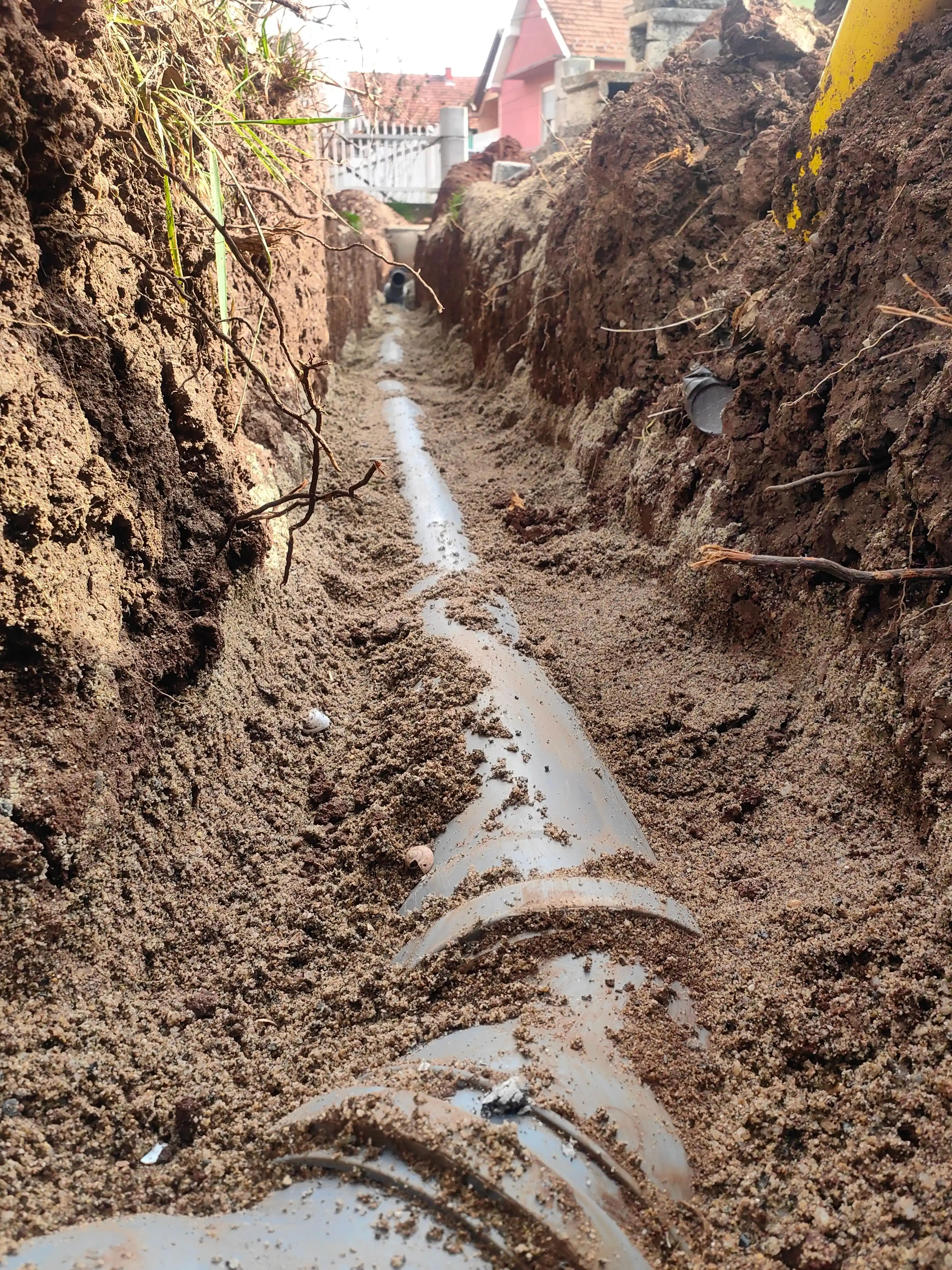 Underground drainage installation showing NSS Plumbing & Gas civil engineering expertise
